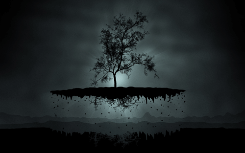 flying dark tree500px